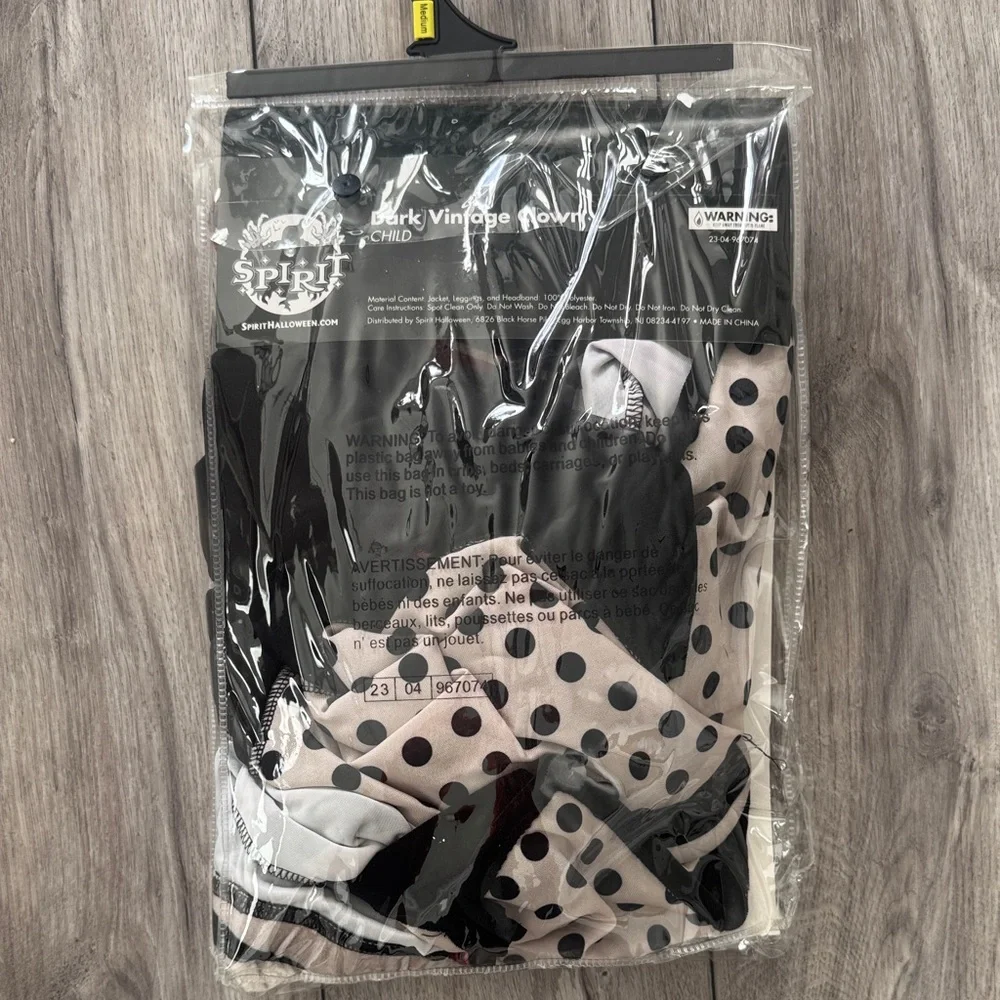 Spirit Black and White‎ Circus Costume for Kids - Picture 5 of 12